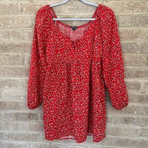 Wild Fable Mini Red floral Dress